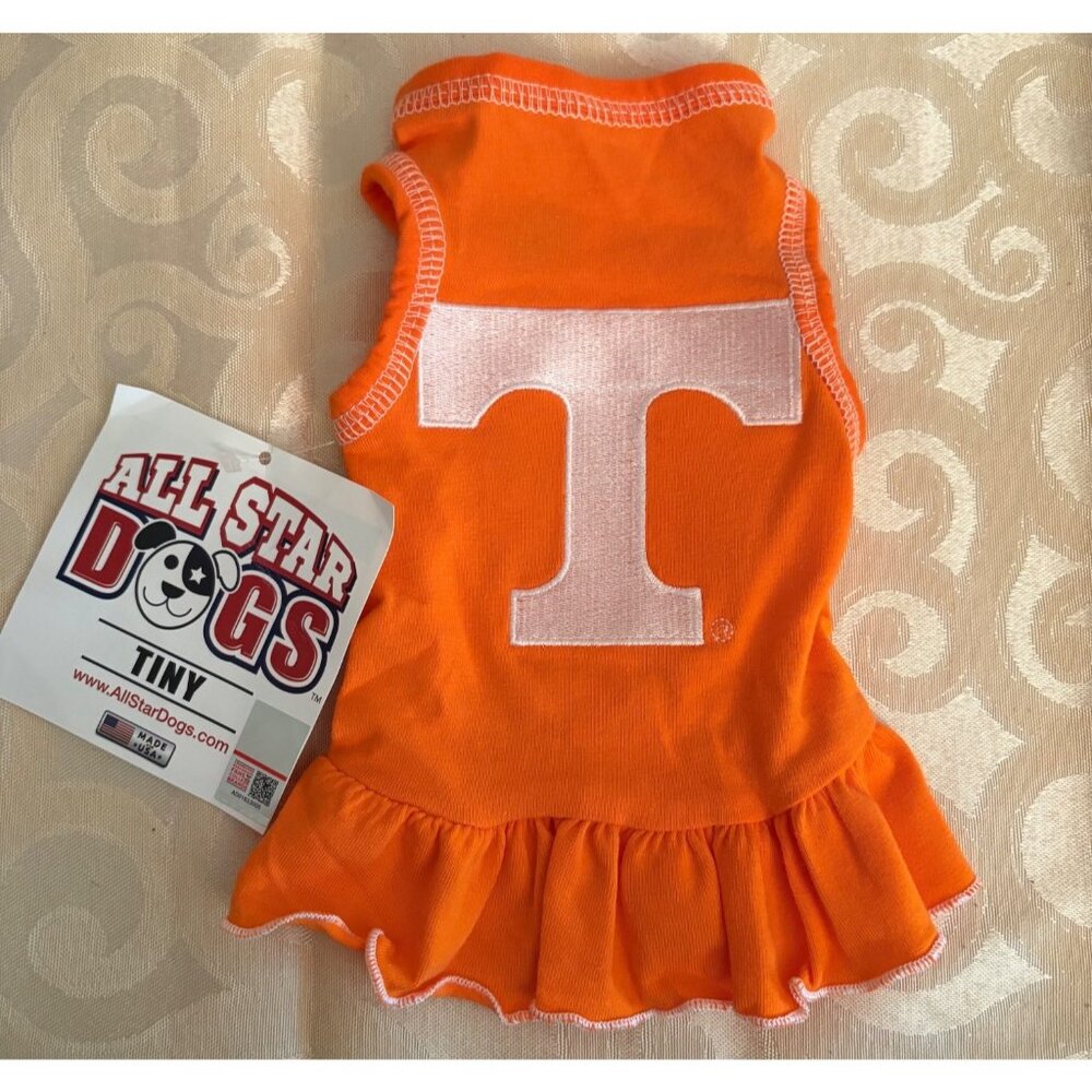 All Star Dogs Tennessee Volunteers Tiny Fleece Dog Dress